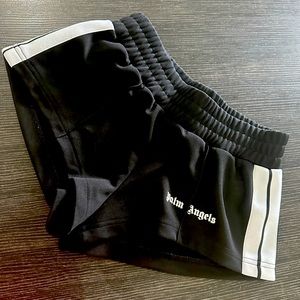 Palm Angels BLACK TRACK SHORTS